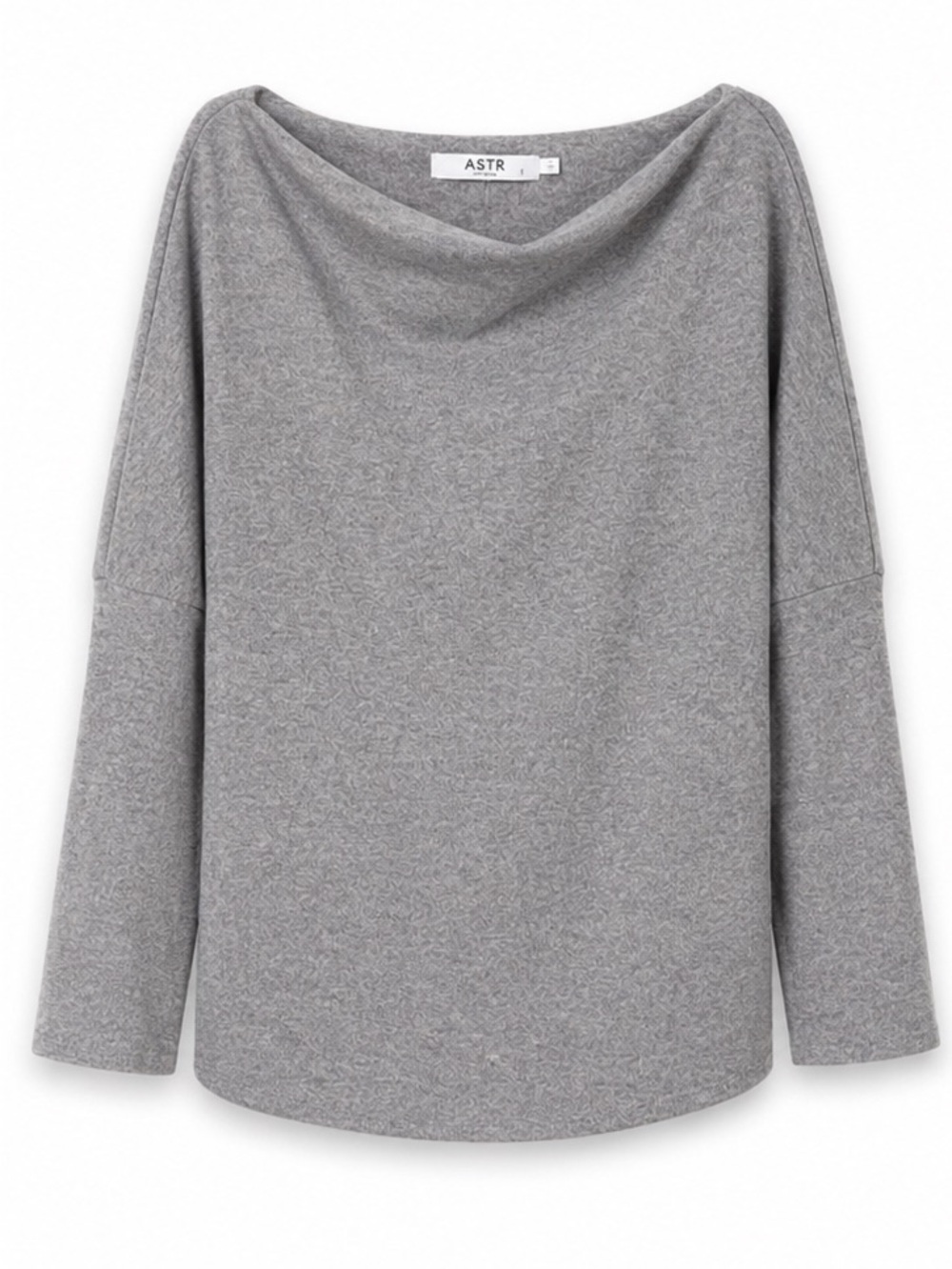 ASTR The Label Women's Gray Boatneck Sweater NWT